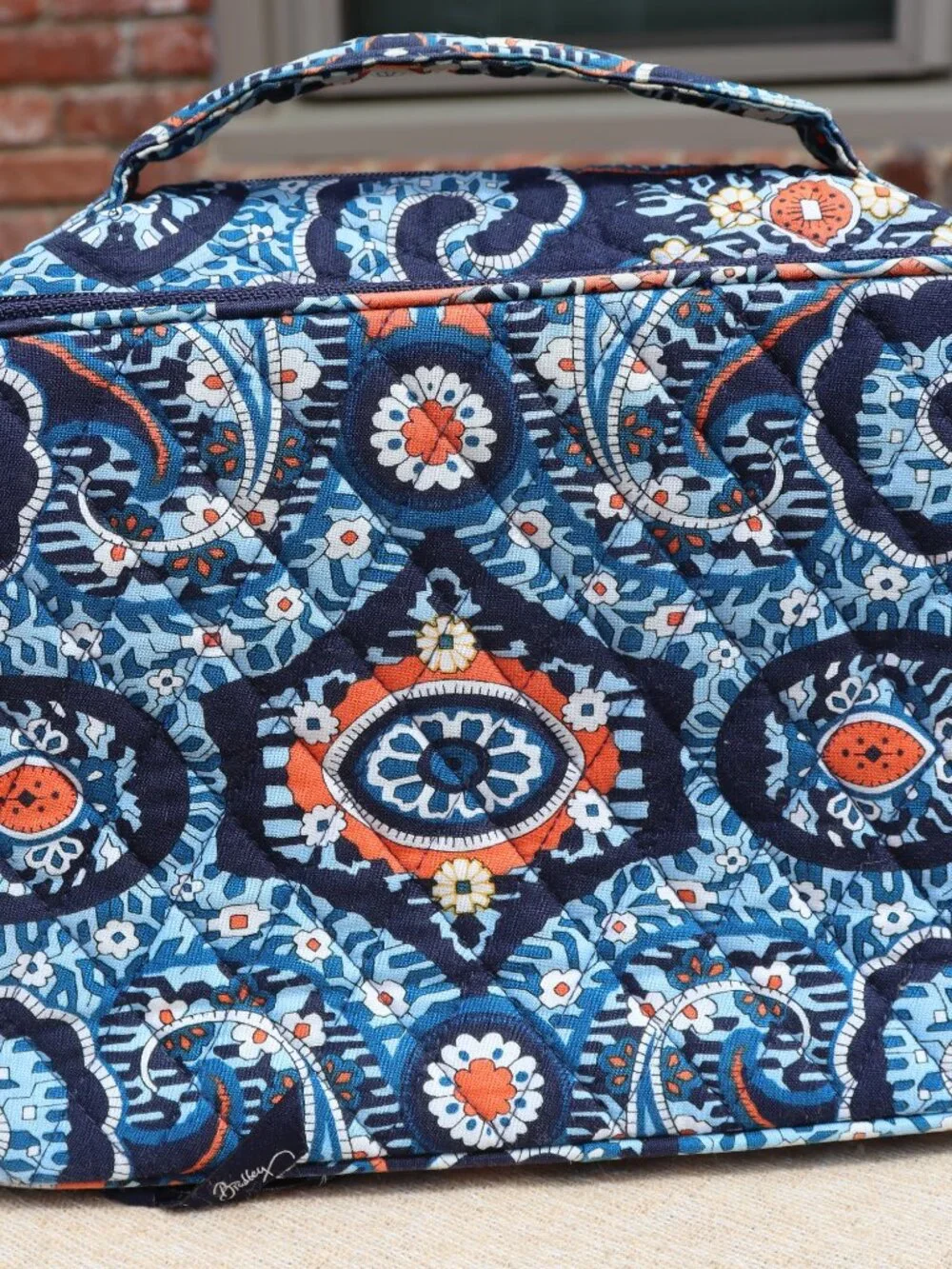 Vera Bradley Ultimate Travel Case Marrakech (Blue and Orange) Retired Pattern